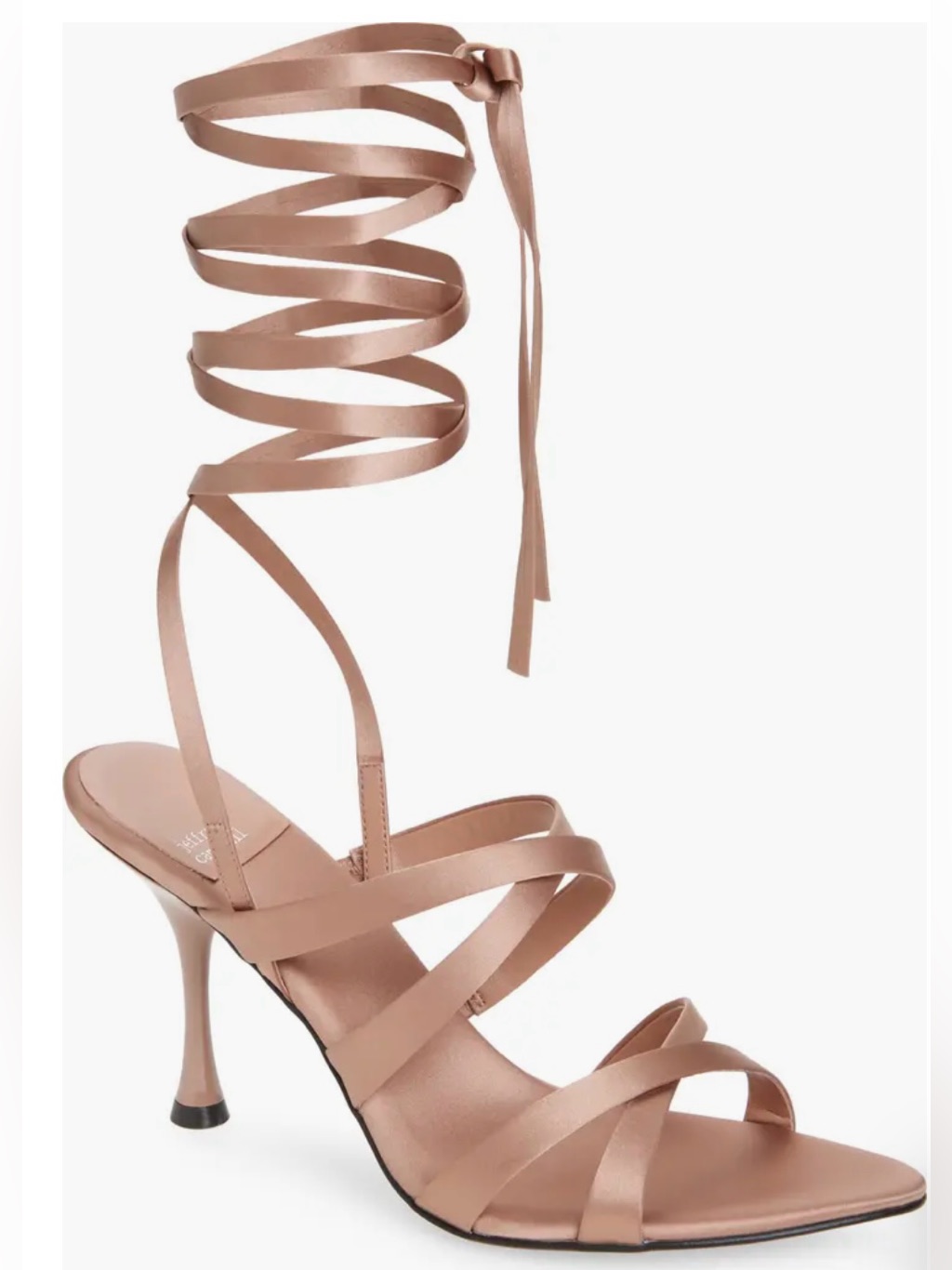 Jeffrey Campbell Satin Lace Up Heels